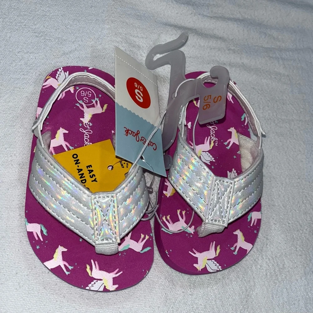 NWT, Cat & Jack Girl’s Sandals, Size S (5/6) - Picture 4 of 6